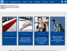 Tablet Screenshot of americavisalaw.com